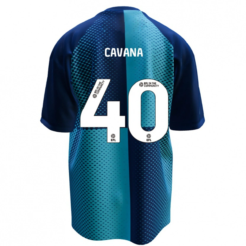 Danxen Kinder Max Cavana #40 Blau Himmelblau Heimtrikot Trikot 2025/26 T-Shirt