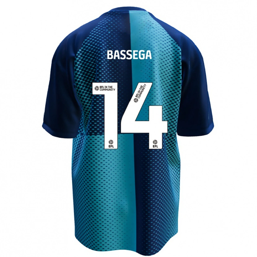 Danxen Kinder Nsemi Bassega #14 Blau Himmelblau Heimtrikot Trikot 2025/26 T-Shirt
