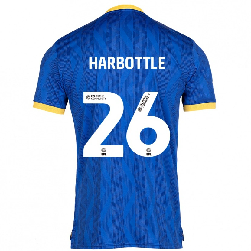 Danxen Kinder Riley Harbottle #26 Marine Gelb Heimtrikot Trikot 2025/26 T-Shirt