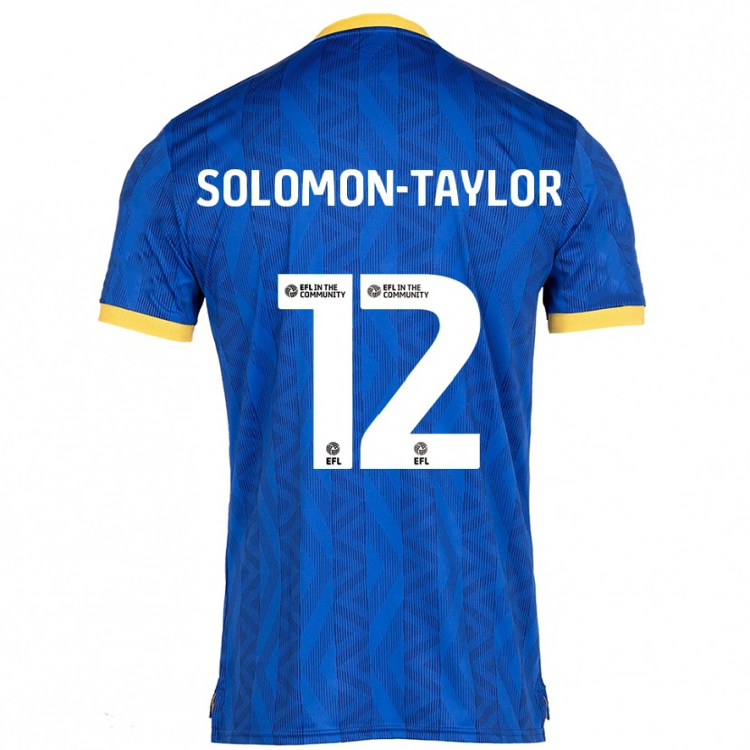 Danxen Kinder Kau'inohea Solomon-Taylor #12 Marine Gelb Heimtrikot Trikot 2025/26 T-Shirt
