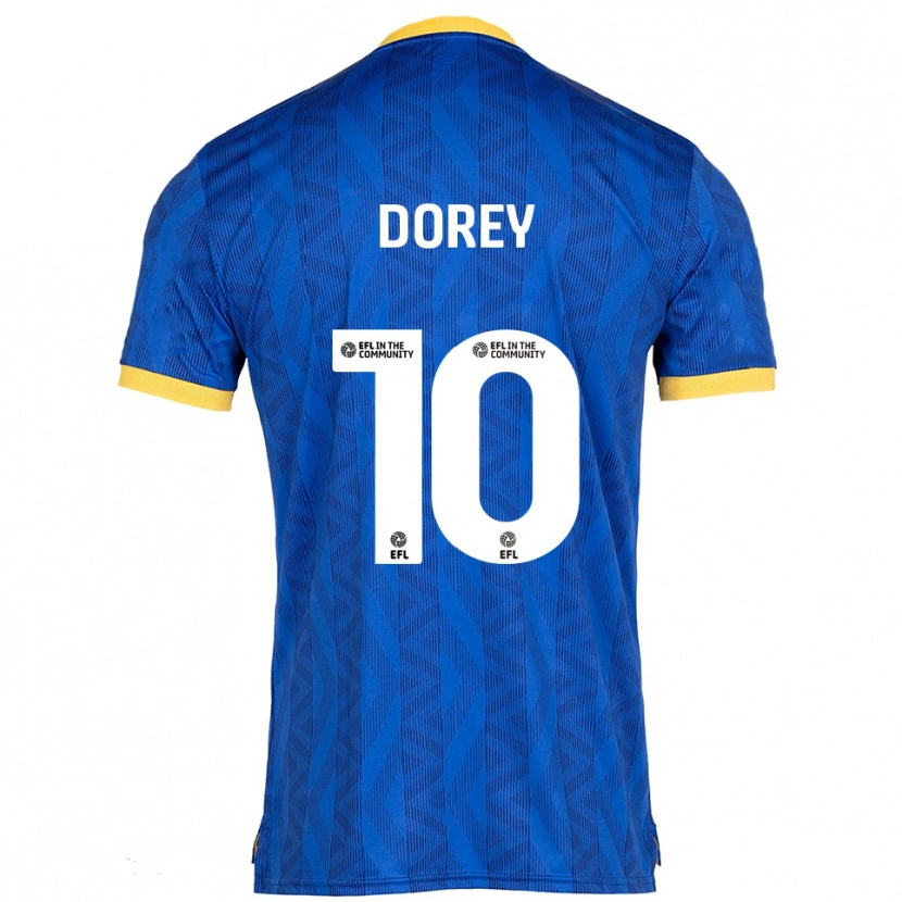 Danxen Kinder Ellie Dorey #10 Marine Gelb Heimtrikot Trikot 2025/26 T-Shirt