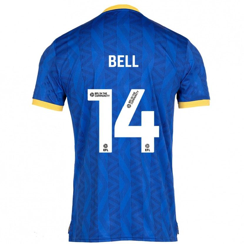 Danxen Kinder Leanne Bell #14 Marine Gelb Heimtrikot Trikot 2025/26 T-Shirt