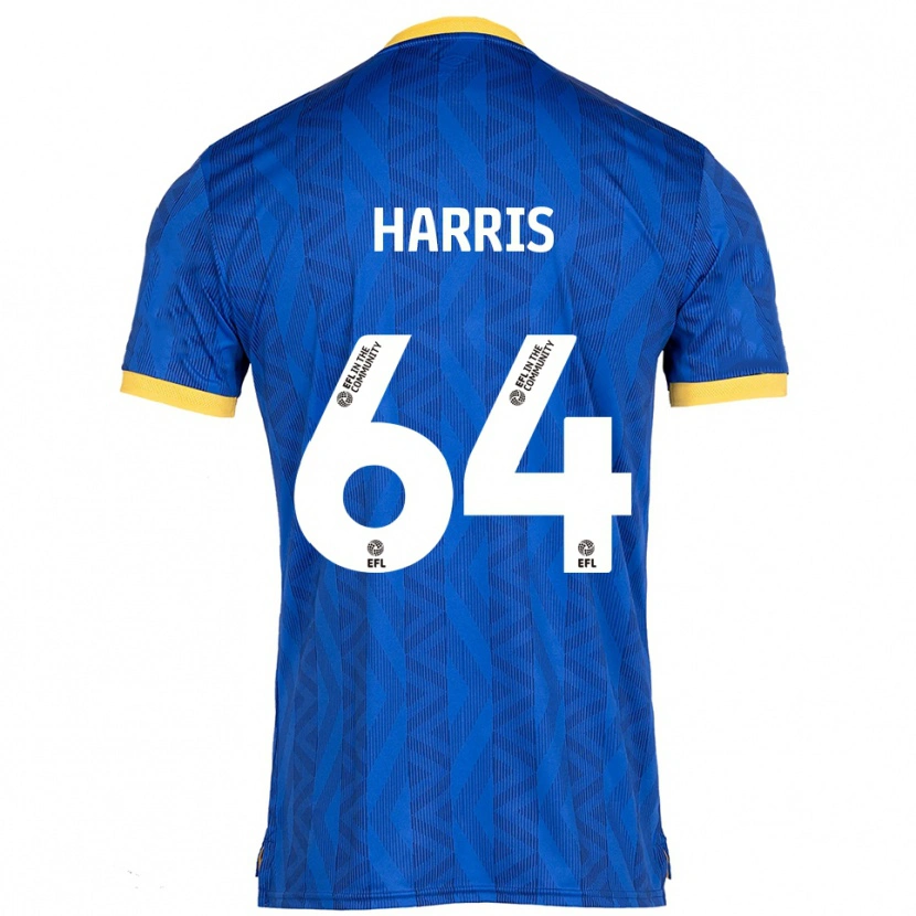 Danxen Kinder Conor Harris #64 Marine Gelb Heimtrikot Trikot 2025/26 T-Shirt