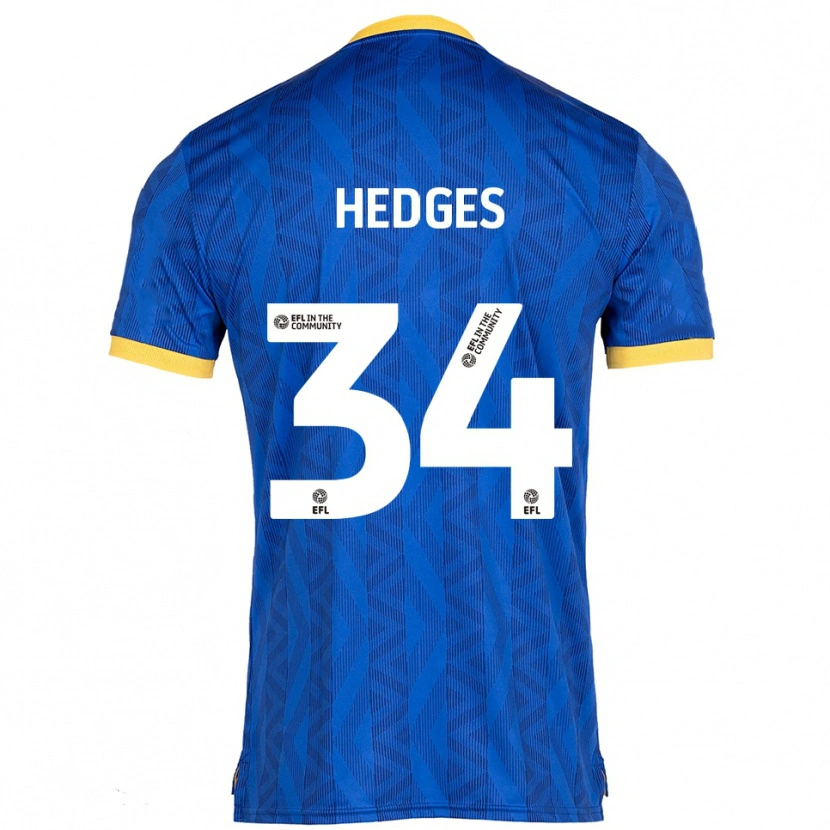 Danxen Kinder Harry Hedges #34 Marine Gelb Heimtrikot Trikot 2025/26 T-Shirt