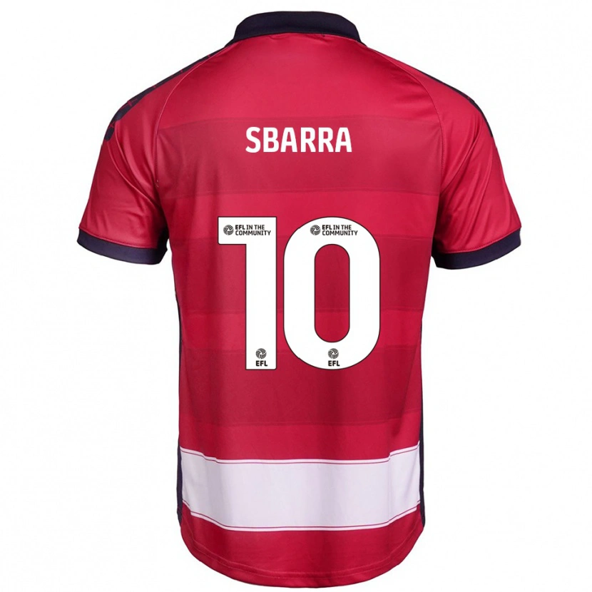 Danxen Kinder Joe Sbarra #10 Rot Weiß Heimtrikot Trikot 2025/26 T-Shirt