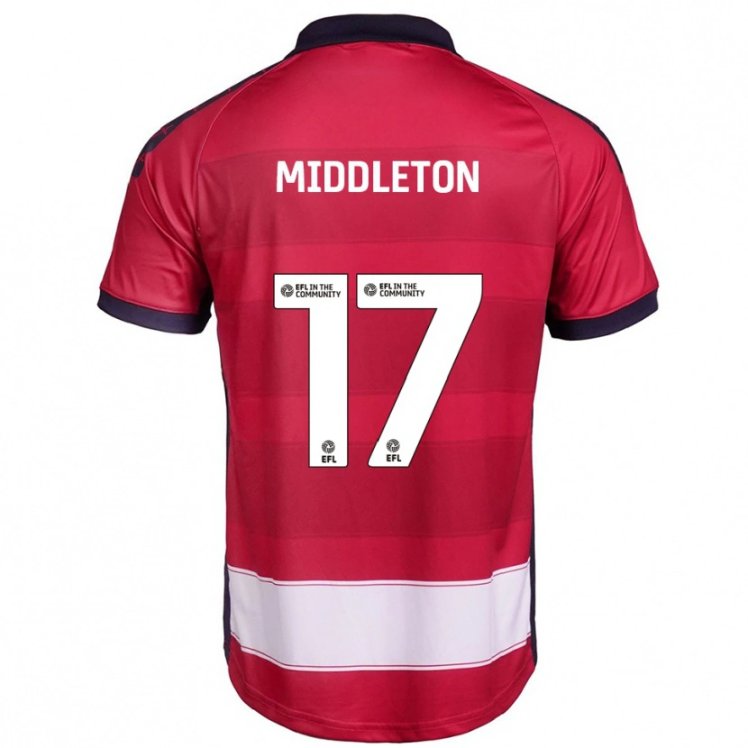 Danxen Kinder Glenn Middleton #17 Rot Weiß Heimtrikot Trikot 2025/26 T-Shirt