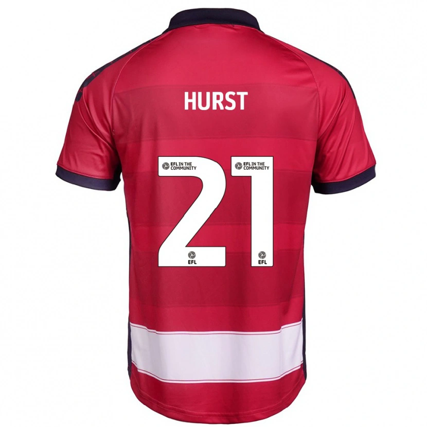 Danxen Kinder Kyle Hurst #21 Rot Weiß Heimtrikot Trikot 2025/26 T-Shirt