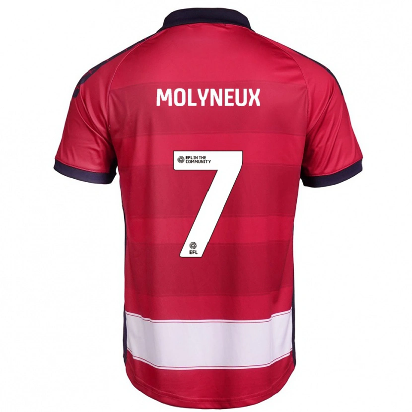 Danxen Kinder Luke Molyneux #7 Rot Weiß Heimtrikot Trikot 2025/26 T-Shirt