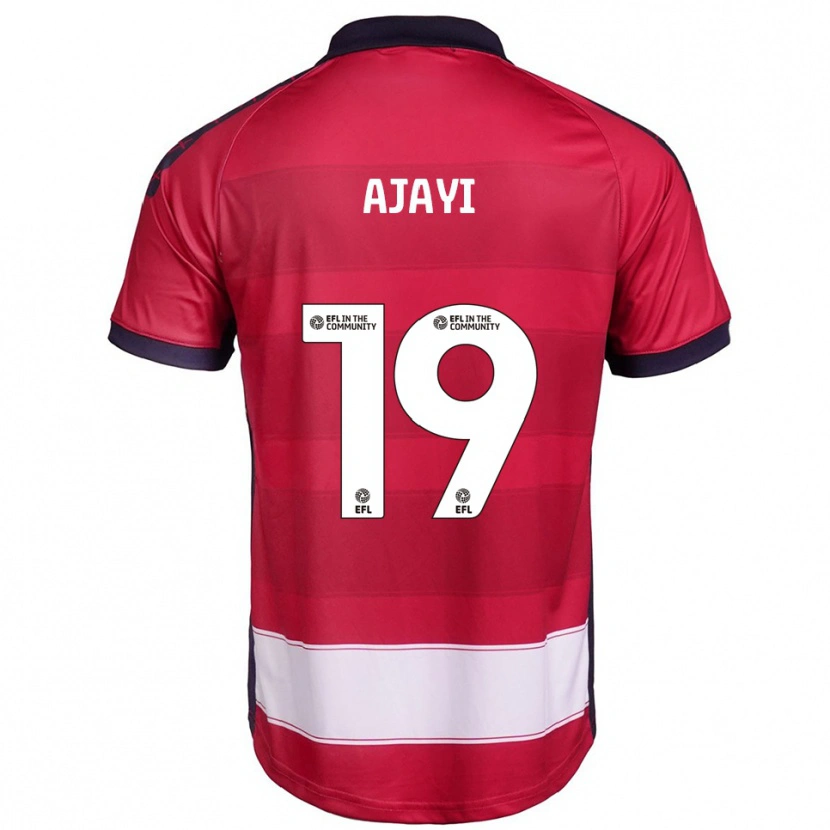 Danxen Kinder Damola Ajayi #19 Rot Weiß Heimtrikot Trikot 2025/26 T-Shirt
