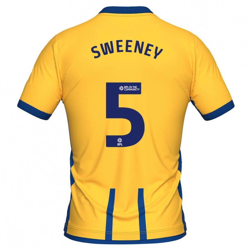 Danxen Kinder Ryan Sweeney #5 Gelb Blau Heimtrikot Trikot 2025/26 T-Shirt