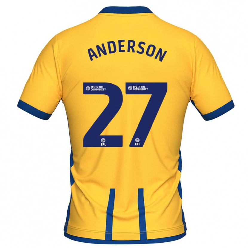 Danxen Kinder Taylor Anderson #27 Gelb Blau Heimtrikot Trikot 2025/26 T-Shirt