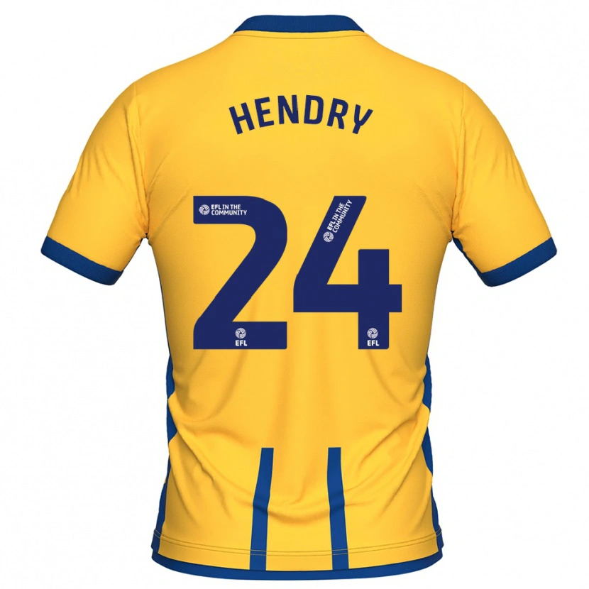 Danxen Kinder Regan Hendry #24 Gelb Blau Heimtrikot Trikot 2025/26 T-Shirt