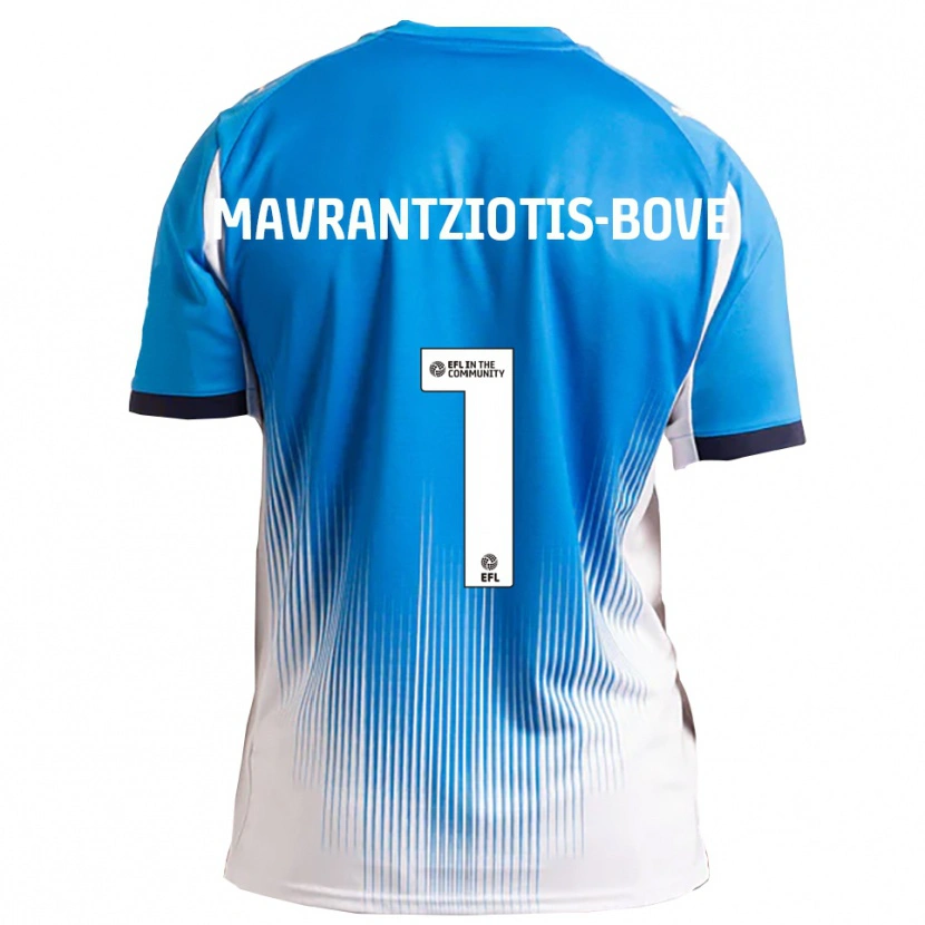 Danxen Kinder Kane Mavrantziotis-Bove #1 Blau Weiß Heimtrikot Trikot 2025/26 T-Shirt