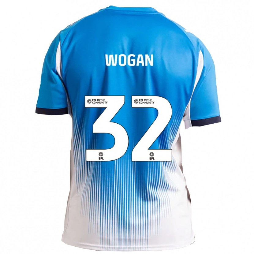 Danxen Kinder Andrew Wogan #32 Blau Weiß Heimtrikot Trikot 2025/26 T-Shirt