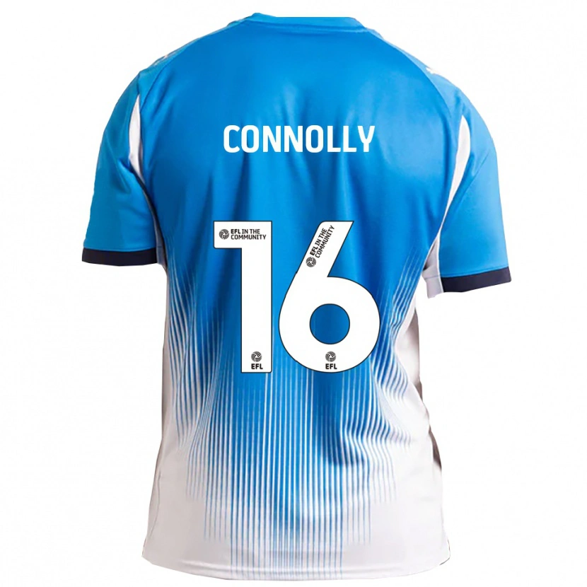 Danxen Kinder Callum Connolly #16 Blau Weiß Heimtrikot Trikot 2025/26 T-Shirt