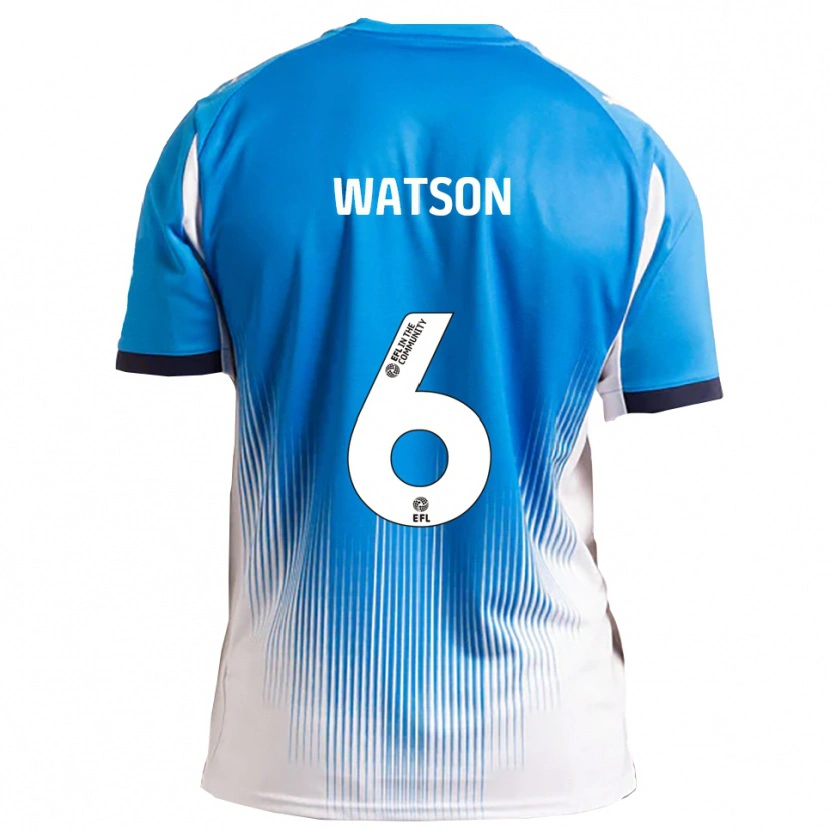 Danxen Kinder Rhys Watson #6 Blau Weiß Heimtrikot Trikot 2025/26 T-Shirt