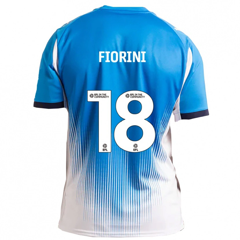 Danxen Kinder Lewis Fiorini #18 Blau Weiß Heimtrikot Trikot 2025/26 T-Shirt