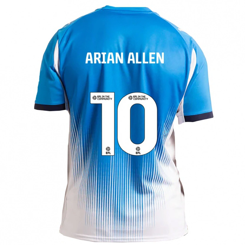Danxen Kinder Arian Allen #10 Blau Weiß Heimtrikot Trikot 2025/26 T-Shirt