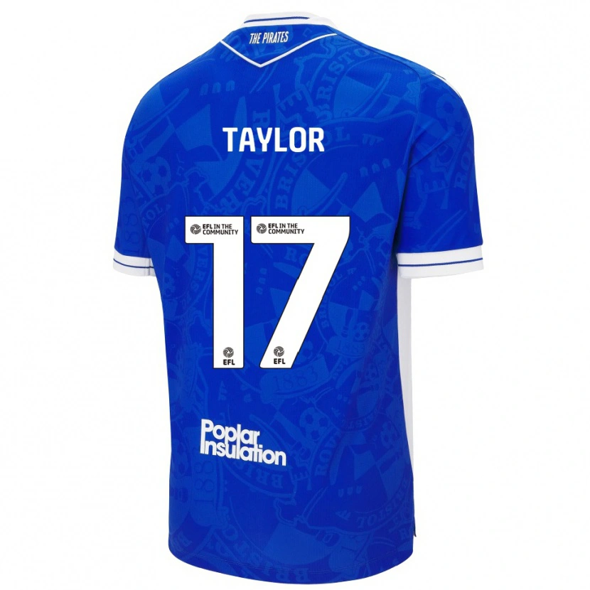 Danxen Kinder Connor Taylor #17 Blau Weiß Heimtrikot Trikot 2025/26 T-Shirt