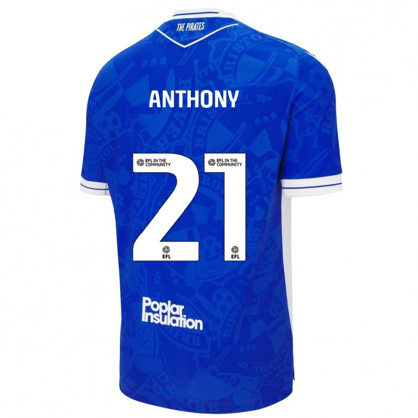 Danxen Kinder Micah Anthony #21 Blau Weiß Heimtrikot Trikot 2025/26 T-Shirt