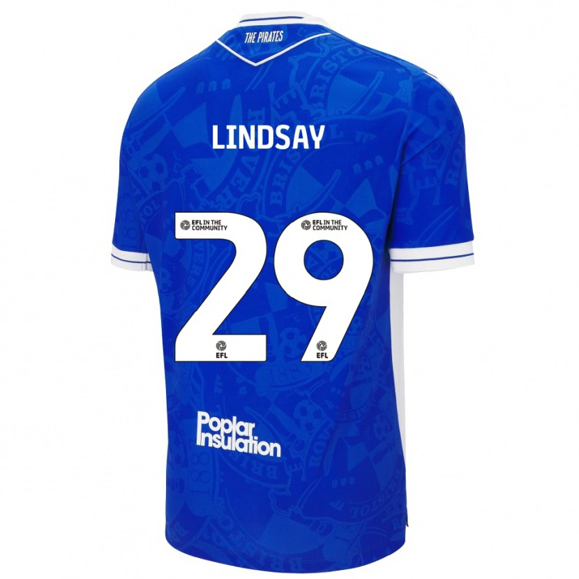 Danxen Kinder Jamie Lindsay #29 Blau Weiß Heimtrikot Trikot 2025/26 T-Shirt
