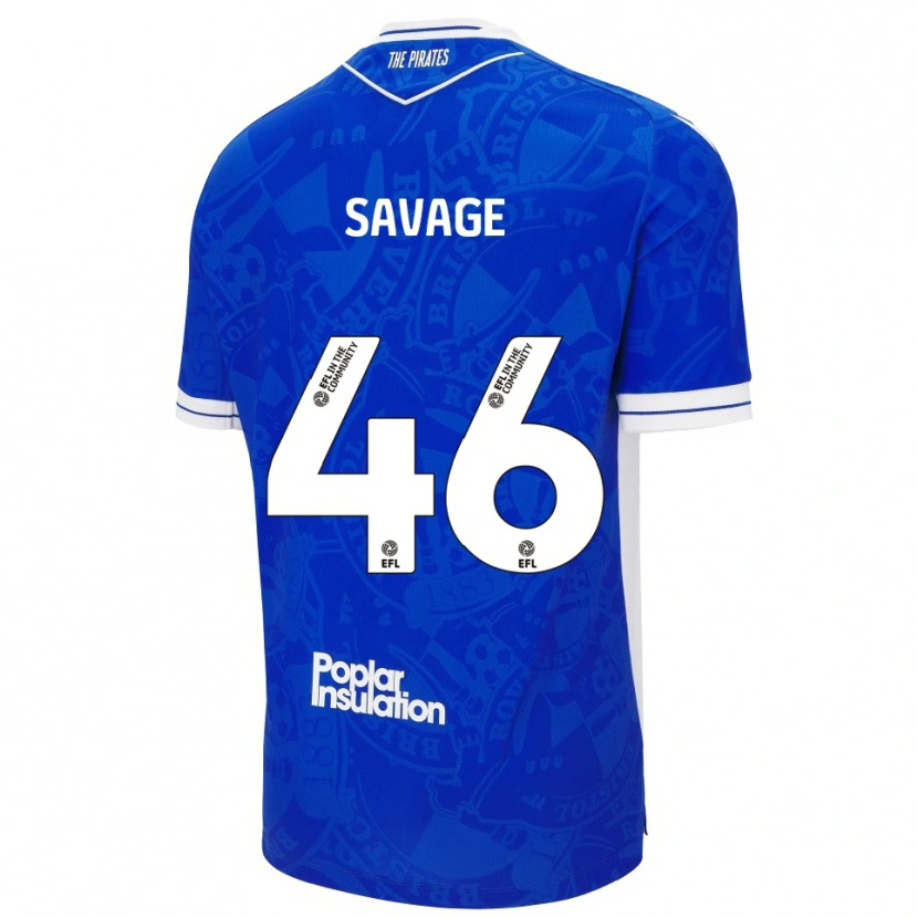 Danxen Kinder Taelan Savage #46 Blau Weiß Heimtrikot Trikot 2025/26 T-Shirt