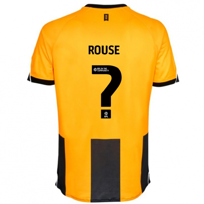 Danxen Kinder Lauren Rouse #0 Orange Schwarz Heimtrikot Trikot 2025/26 T-Shirt