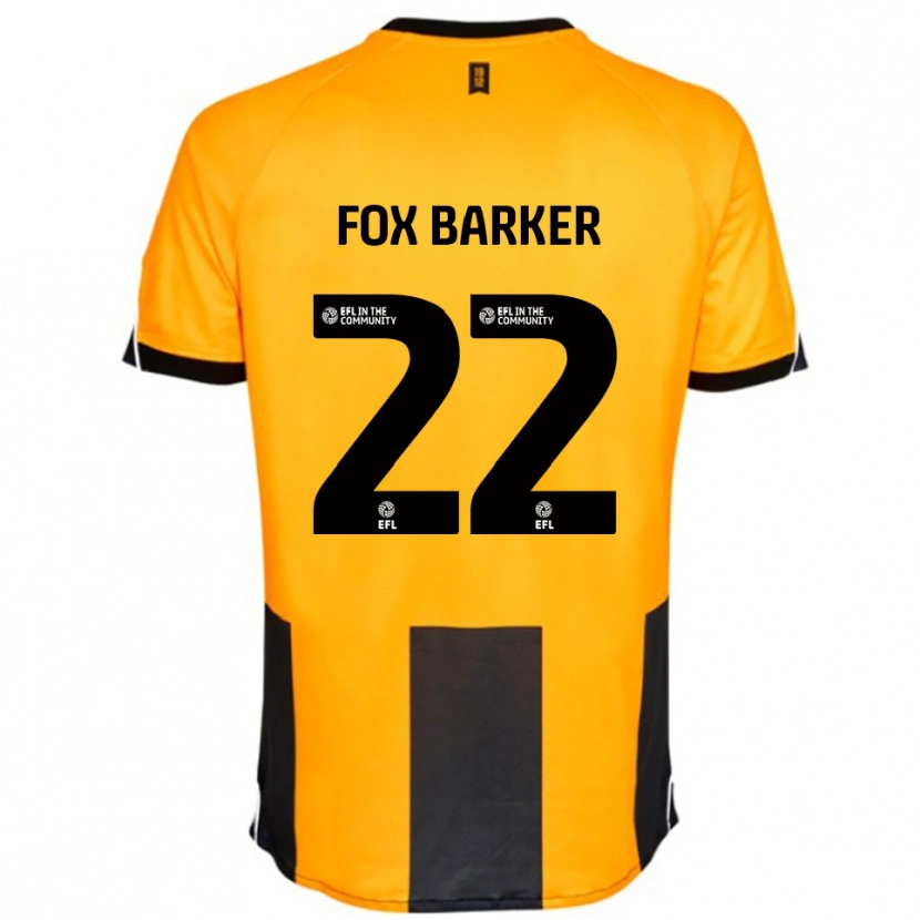 Danxen Kinder Mistie Fox-Barker #22 Orange Schwarz Heimtrikot Trikot 2025/26 T-Shirt
