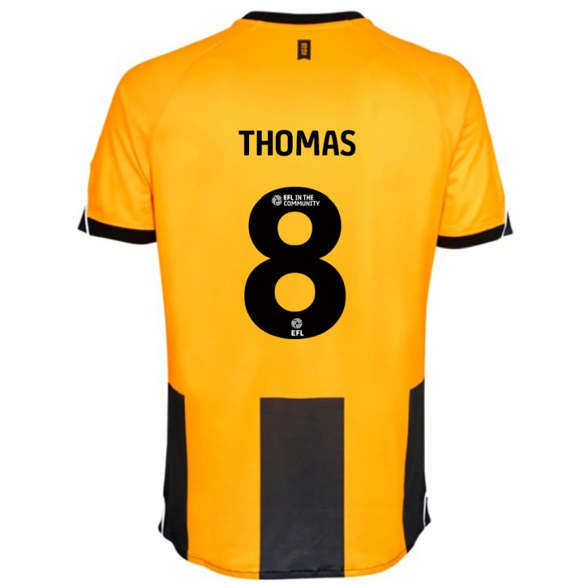 Danxen Kinder George Thomas #8 Orange Schwarz Heimtrikot Trikot 2025/26 T-Shirt
