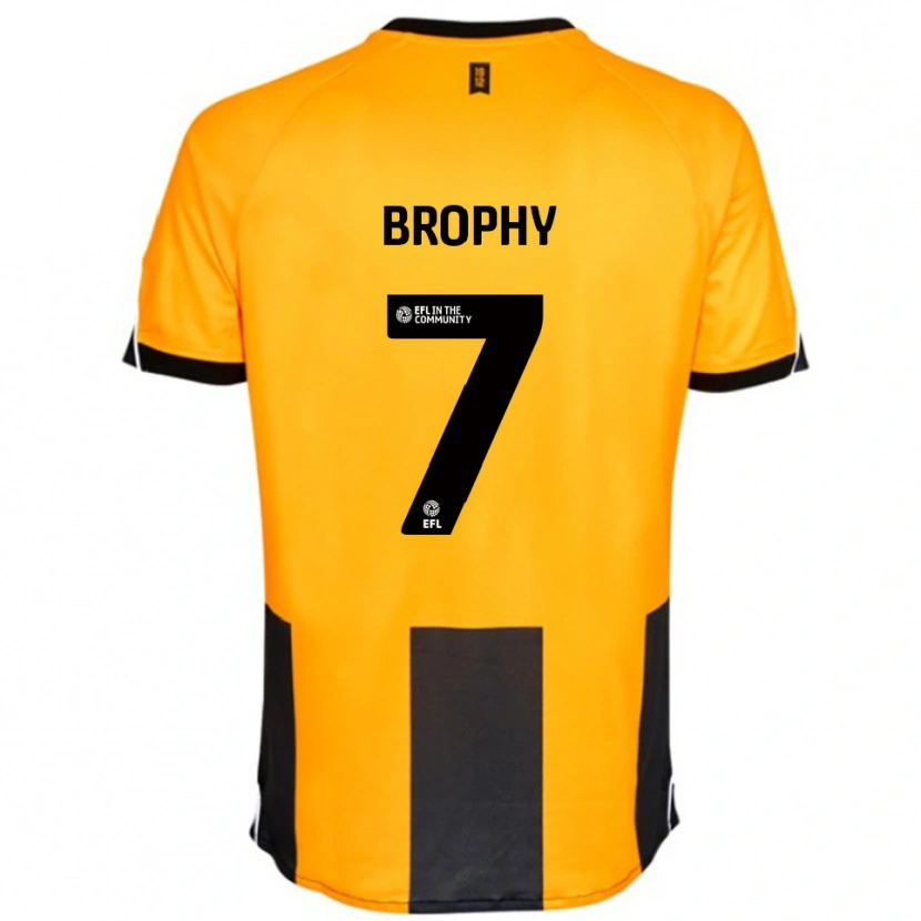 Danxen Kinder James Brophy #7 Orange Schwarz Heimtrikot Trikot 2025/26 T-Shirt