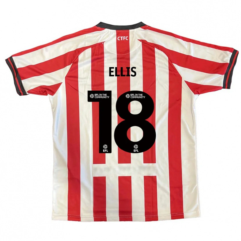 Danxen Kinder Brooke Ellis #18 Rot Weiß Schwarz Heimtrikot Trikot 2025/26 T-Shirt