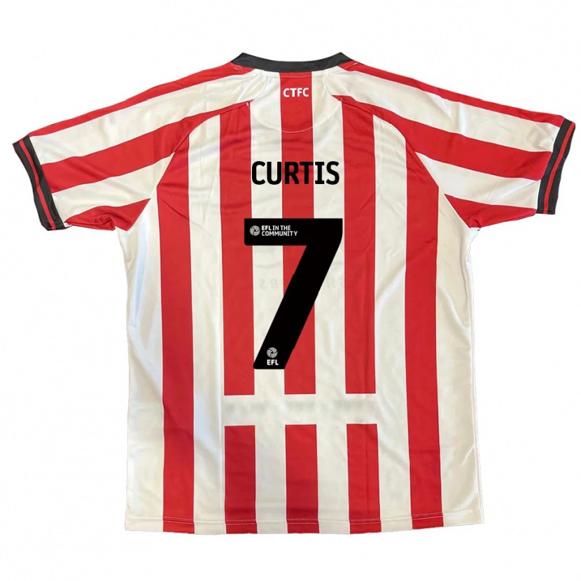 Danxen Kinder Amelie Curtis #7 Rot Weiß Schwarz Heimtrikot Trikot 2025/26 T-Shirt