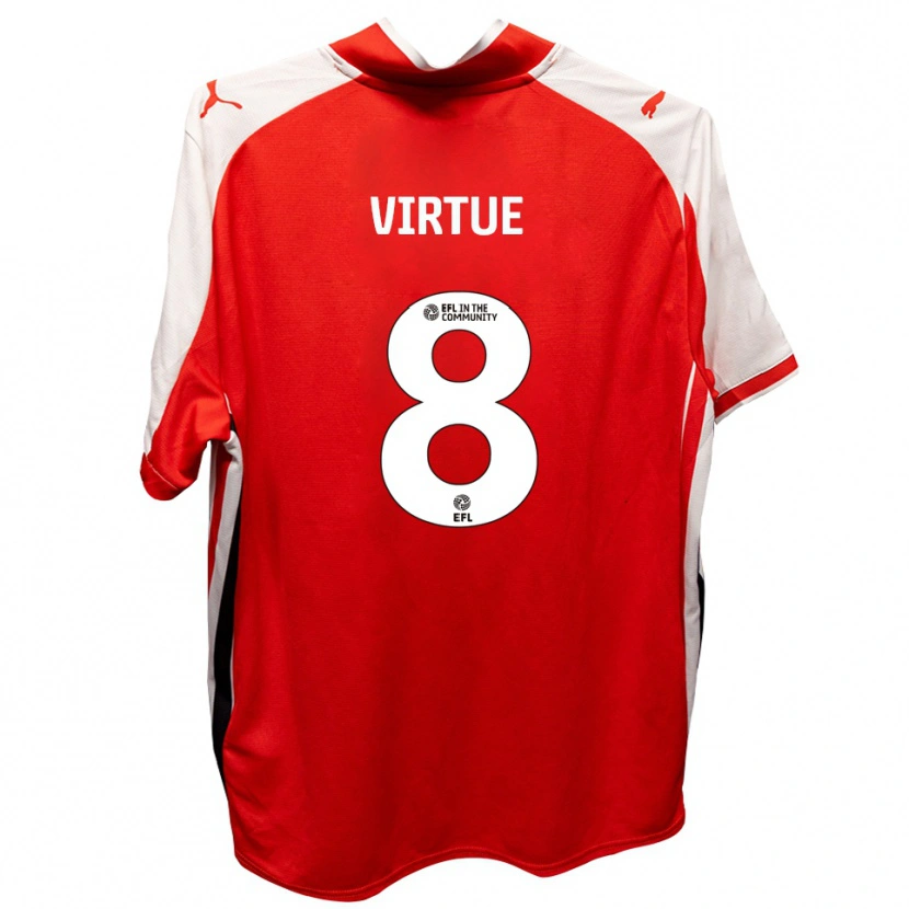 Danxen Kinder Matty Virtue #8 Rot Weiß Heimtrikot Trikot 2025/26 T-Shirt