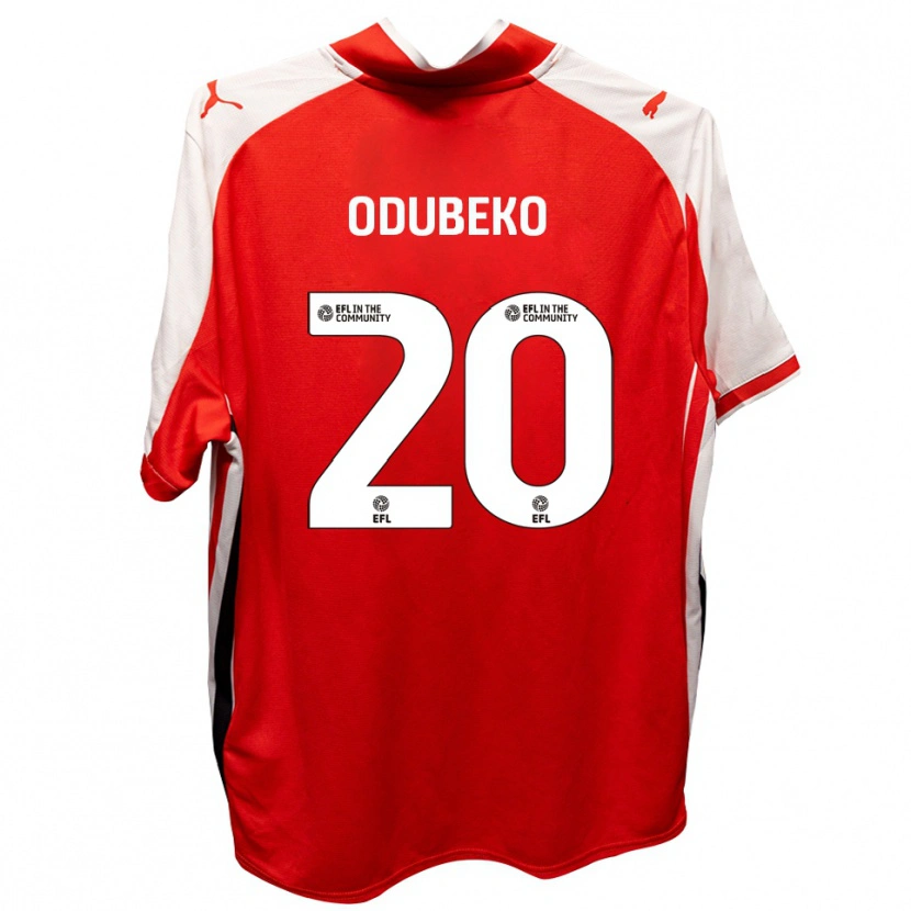 Danxen Kinder Mipo Odubeko #20 Rot Weiß Heimtrikot Trikot 2025/26 T-Shirt