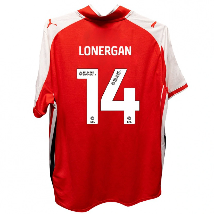 Danxen Kinder Tommy Lonergan #14 Rot Weiß Heimtrikot Trikot 2025/26 T-Shirt