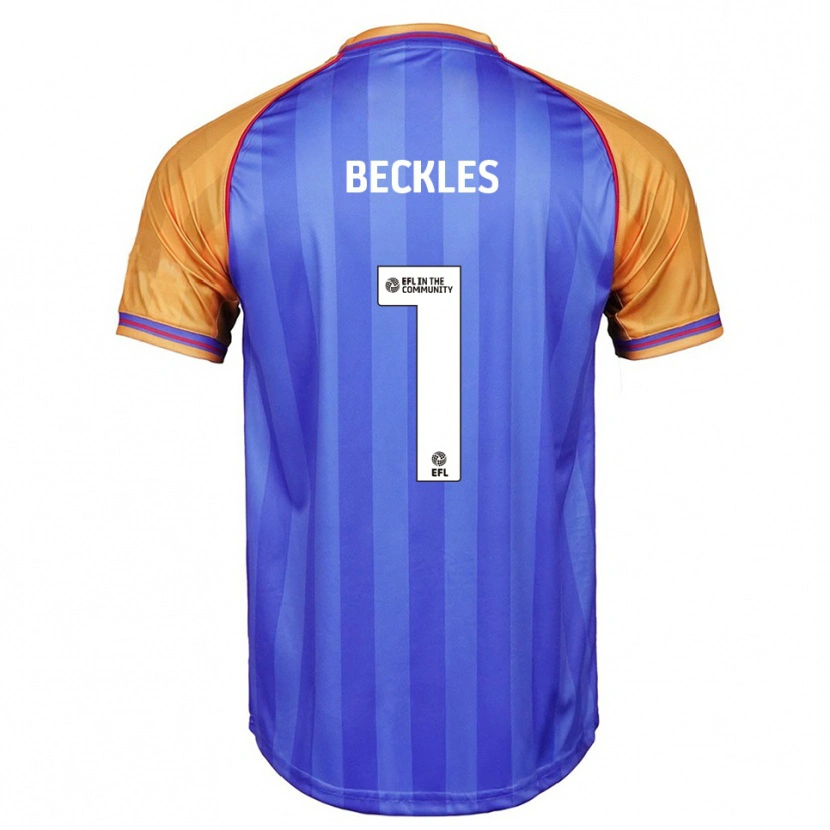 Danxen Kinder Frankie Beckles #1 Blau Orange Heimtrikot Trikot 2025/26 T-Shirt