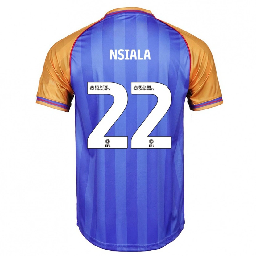 Danxen Kinder Toto Nsiala #22 Blau Orange Heimtrikot Trikot 2025/26 T-Shirt
