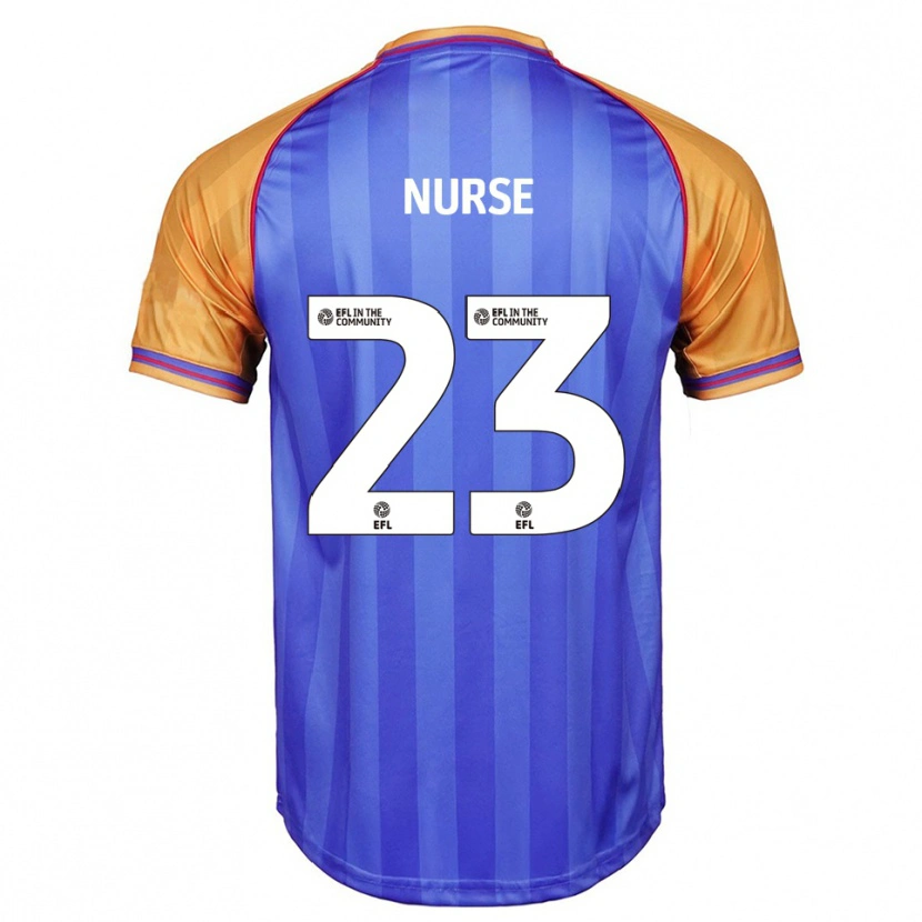 Danxen Kinder George Nurse #23 Blau Orange Heimtrikot Trikot 2025/26 T-Shirt