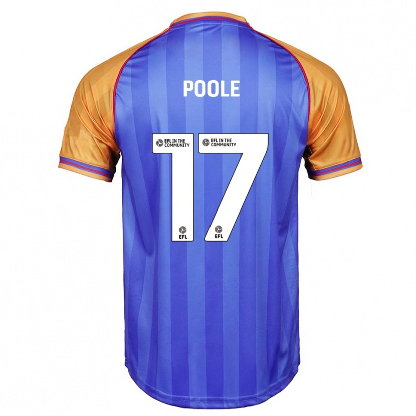 Danxen Kinder Mia Poole #17 Blau Orange Heimtrikot Trikot 2025/26 T-Shirt