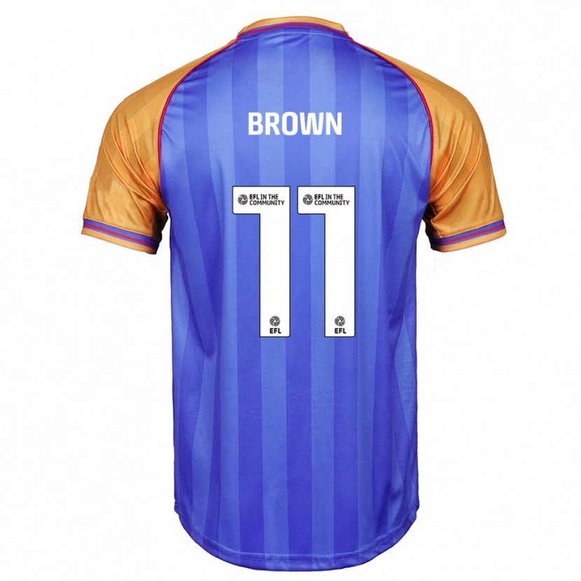 Danxen Kinder Lucy Brown #11 Blau Orange Heimtrikot Trikot 2025/26 T-Shirt