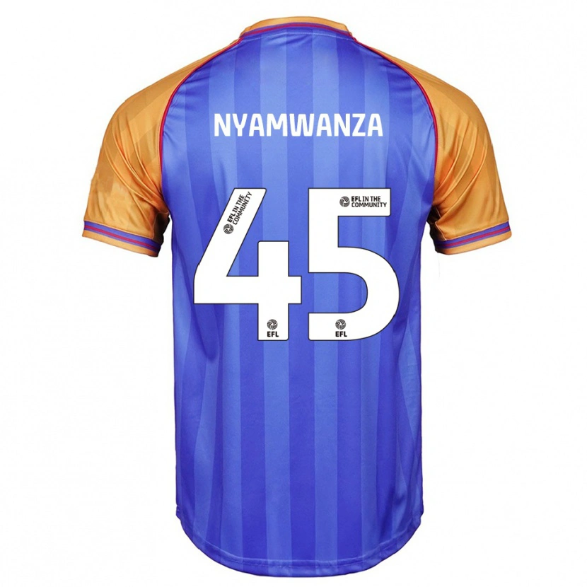 Danxen Kinder Simba Nyamwanza #45 Blau Orange Heimtrikot Trikot 2025/26 T-Shirt