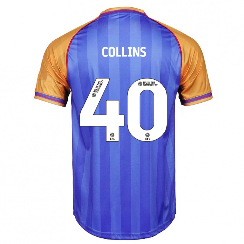 Danxen Kinder Jude Collins #40 Blau Orange Heimtrikot Trikot 2025/26 T-Shirt