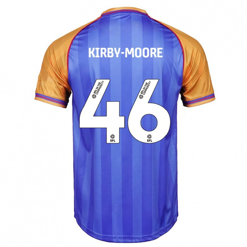 Danxen Kinder Harvey Kirby-Moore #46 Blau Orange Heimtrikot Trikot 2025/26 T-Shirt