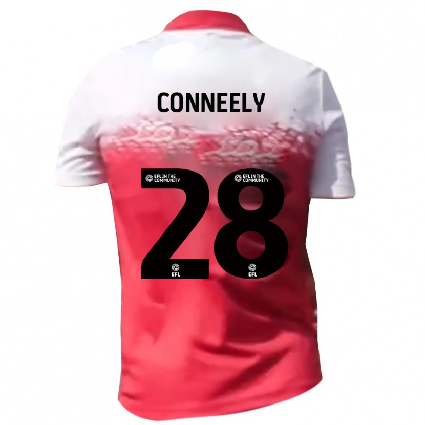 Danxen Kinder Seamus Conneely #28 Rot Weiß Heimtrikot Trikot 2025/26 T-Shirt