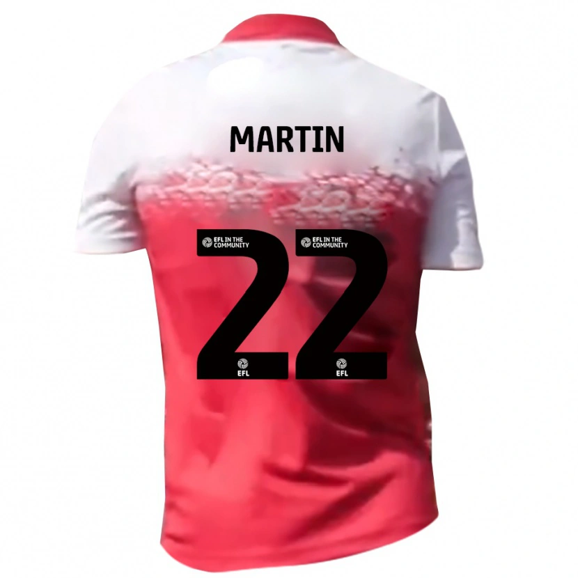 Danxen Kinder Dan Martin #22 Rot Weiß Heimtrikot Trikot 2025/26 T-Shirt