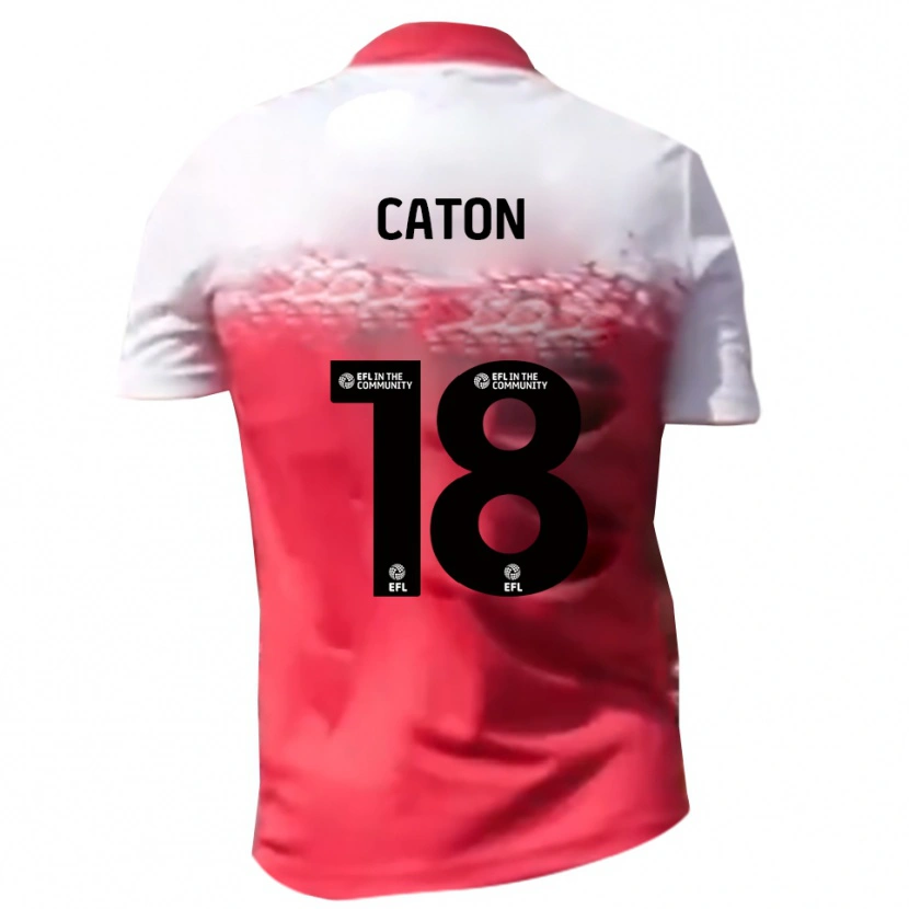 Danxen Kinder Charlie Caton #18 Rot Weiß Heimtrikot Trikot 2025/26 T-Shirt