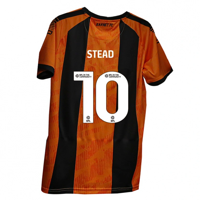 Danxen Kinder Callum Stead #10 Orange Schwarz Heimtrikot Trikot 2025/26 T-Shirt