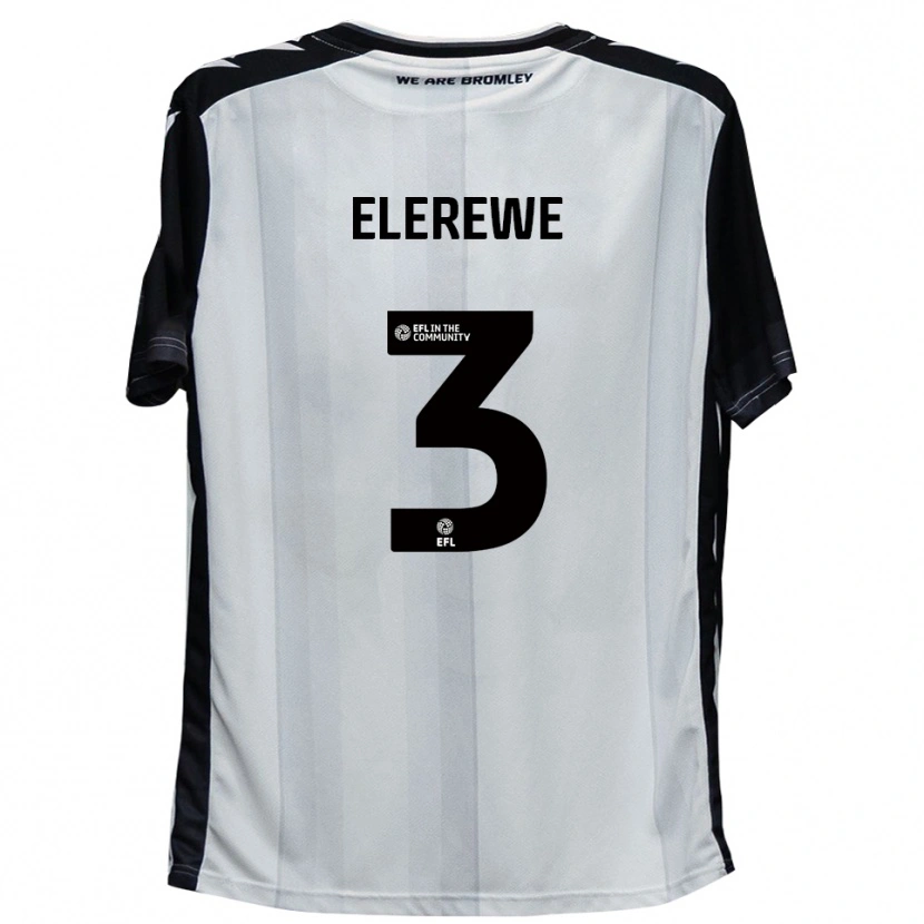 Danxen Kinder Deji Elerewe #3 Weiß Schwarz Heimtrikot Trikot 2025/26 T-Shirt