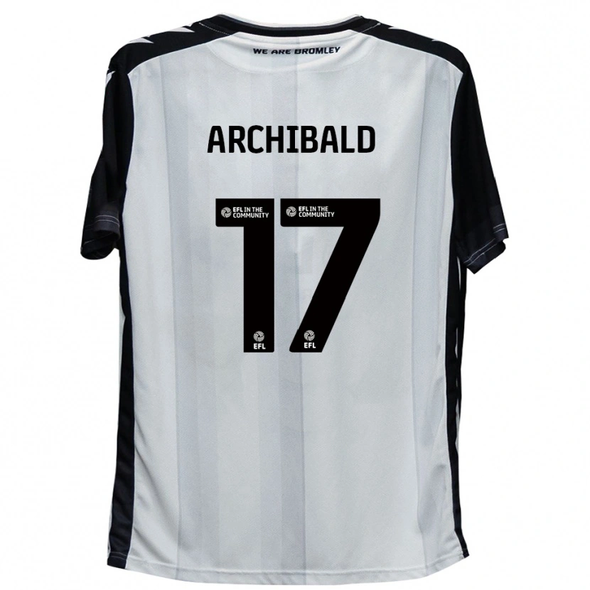 Danxen Kinder Sam Archibald #17 Weiß Schwarz Heimtrikot Trikot 2025/26 T-Shirt
