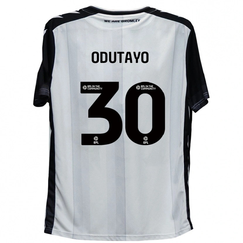 Danxen Kinder Idris Odutayo #30 Weiß Schwarz Heimtrikot Trikot 2025/26 T-Shirt